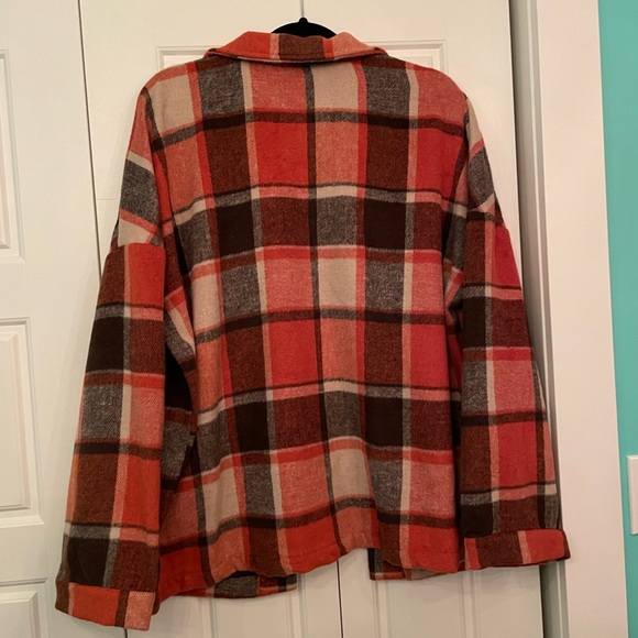 Oversized plaid jacket - Picture 2 of 2